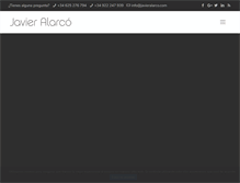 Tablet Screenshot of javieralarco.com